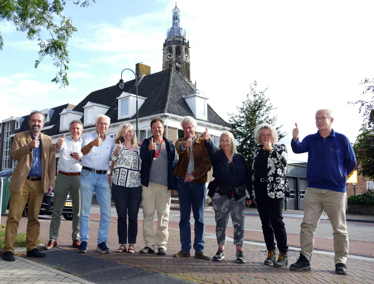 25 jarig jubileum stadsbeiaardier Klaas de Haan 1 groepsfoto beiaardiers